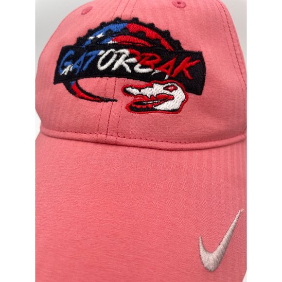 Nike Gatorbak Pink Adjustable Hat Embroidered Logo - Picture 2 of 7